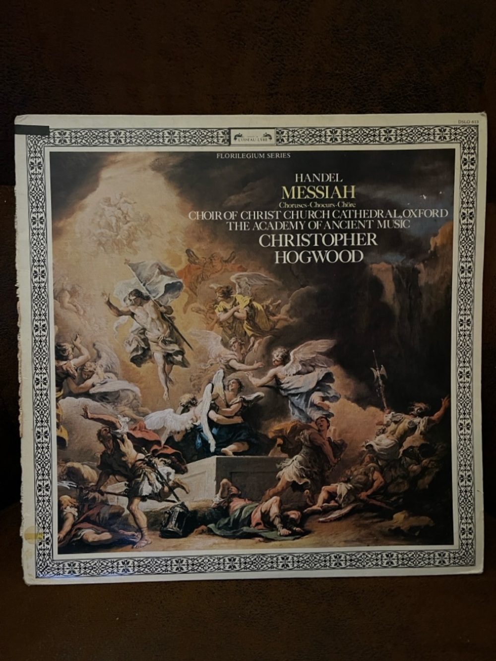 Handel Messiah Vinyl Record - Christopher Hogwood (Cream/Brown)
